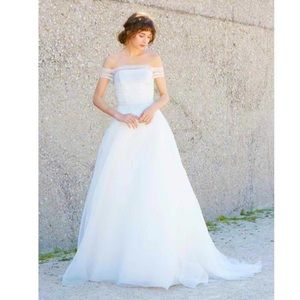 Amsale Nara dress in ivory